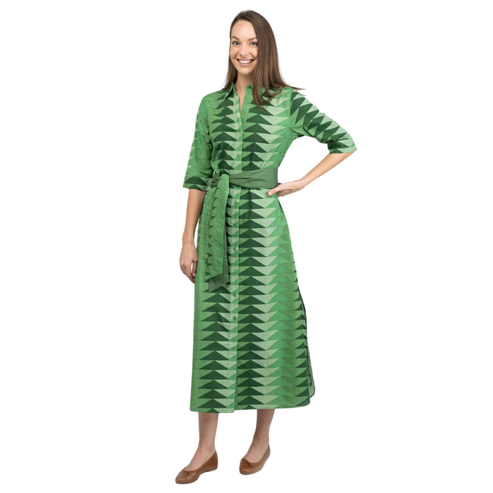 Beau & Ro Eloise Dress Bagru Triangle