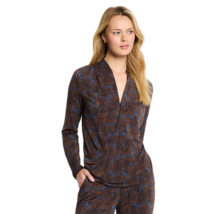 Nic + Zoe Feather Fern Wrap Top