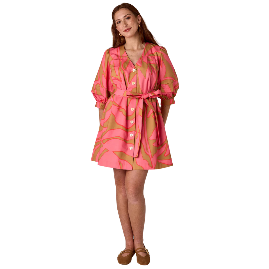 Crosby Lennie Dress Pressed Floral