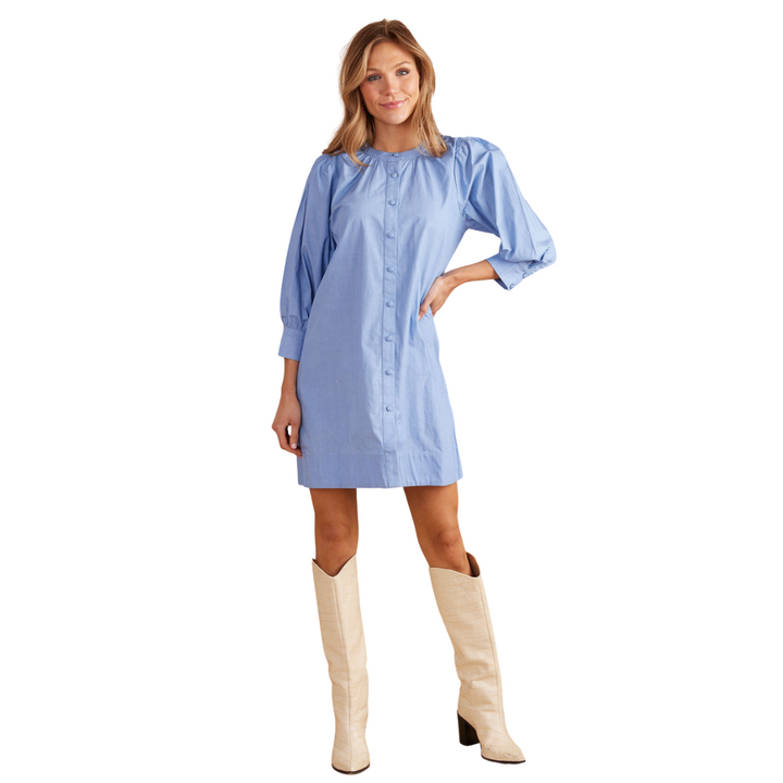 Double A Paloma Dress Smoke Blue