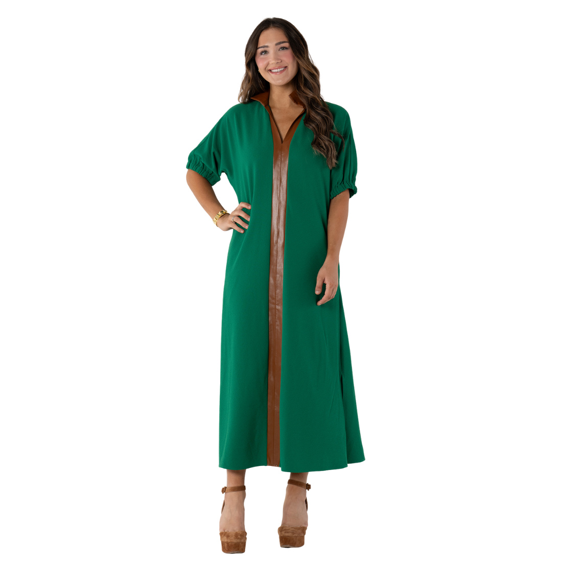 Emily McCarthy Poppy Maxi Green Jacket