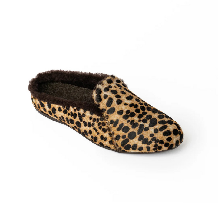Mave & Chez Maya Backless Mule Leopard Pony