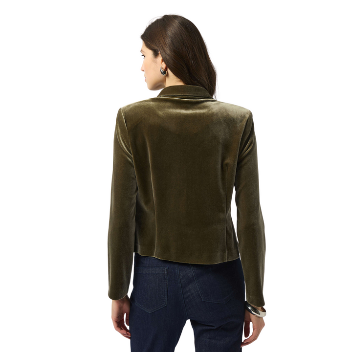Joseph Ribkoff Velvet Knit Fitted Blazer