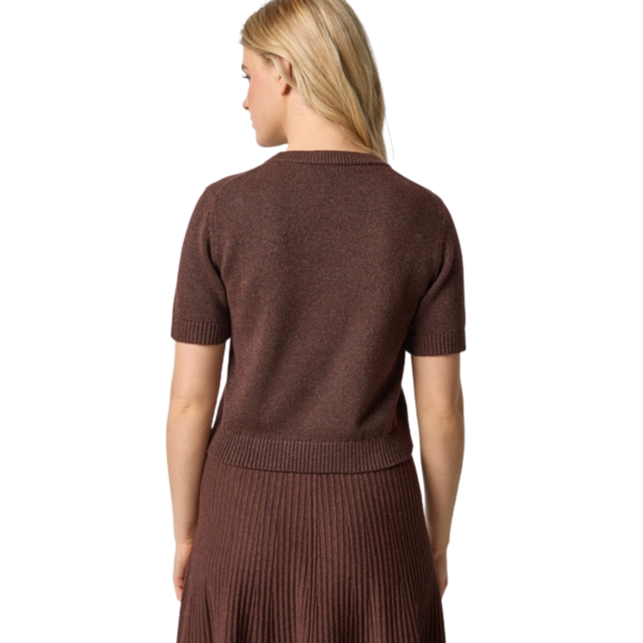 Lilla P Short Sleeve Sparkle Sweater