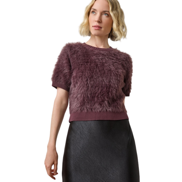Lilla P Short Sleeve Brushed Crewneck