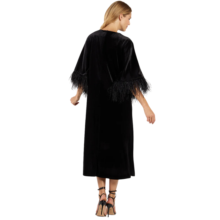 Jude Connally Royce Velvet Feather Dress