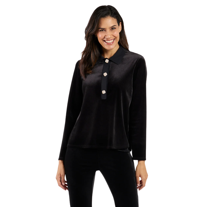 Jude Connally Colby Velvet Top