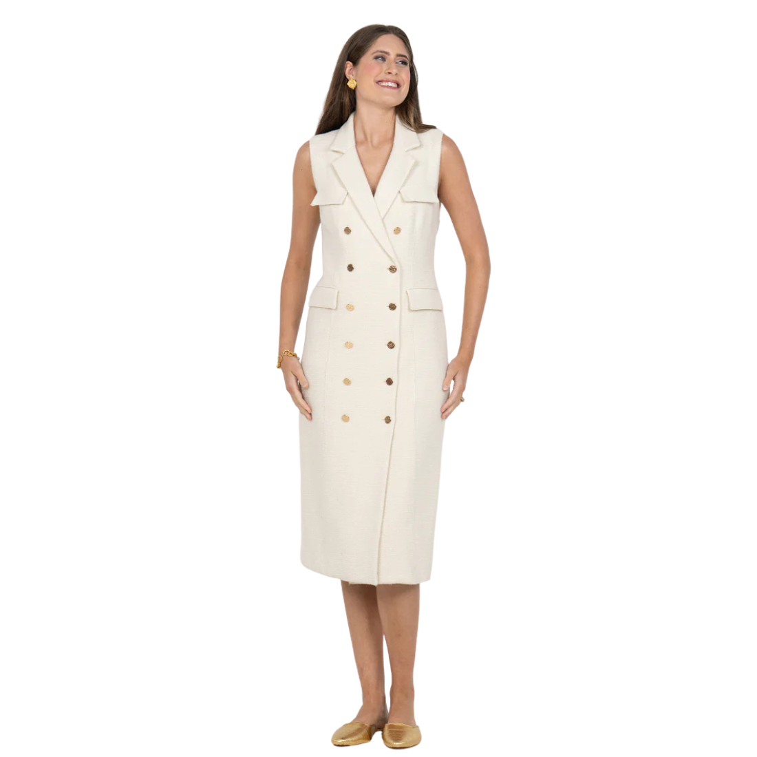 Emily McCarthy Kelly Dress Winter White