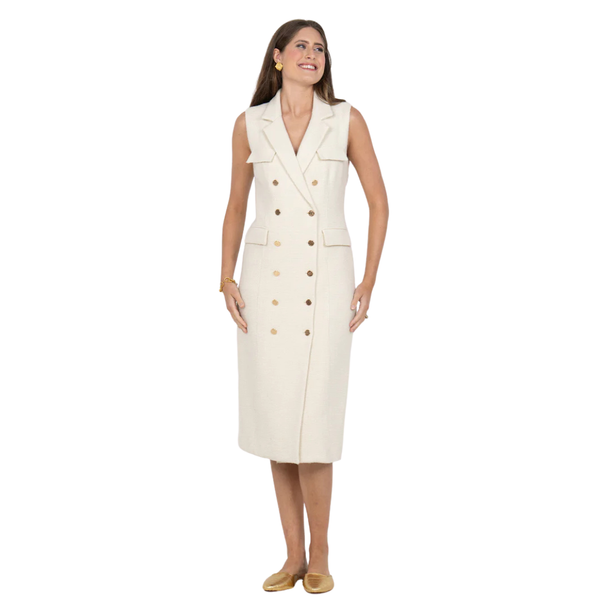 Emily McCarthy Kelly Dress Winter White
