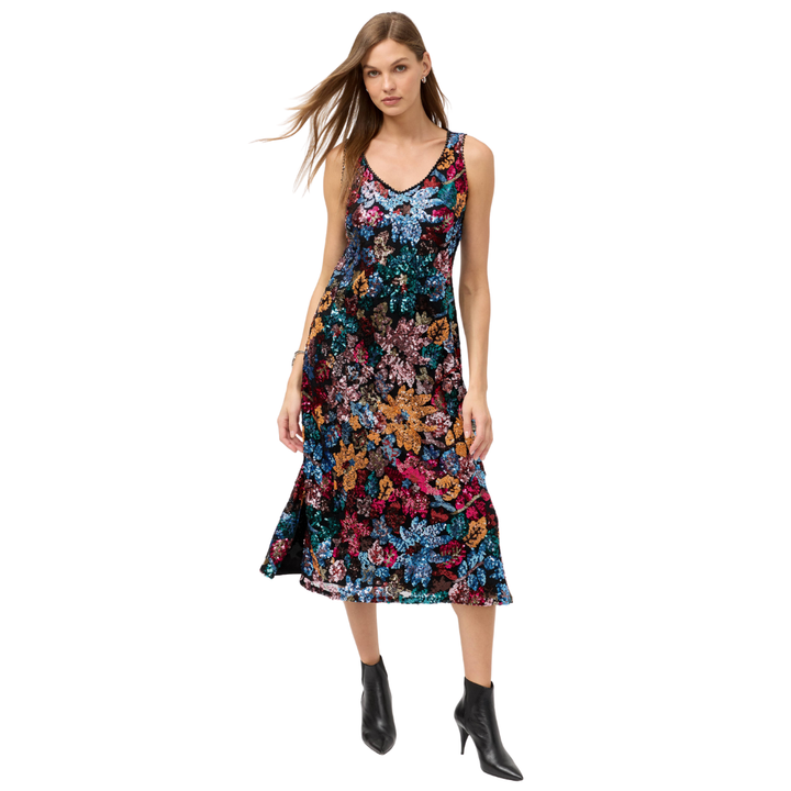 Johnny Was Rosali Sequin Dress