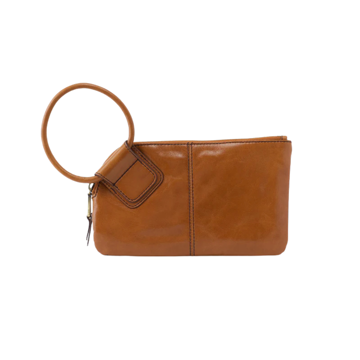 Hobo Sable Wristlet Polished Leather