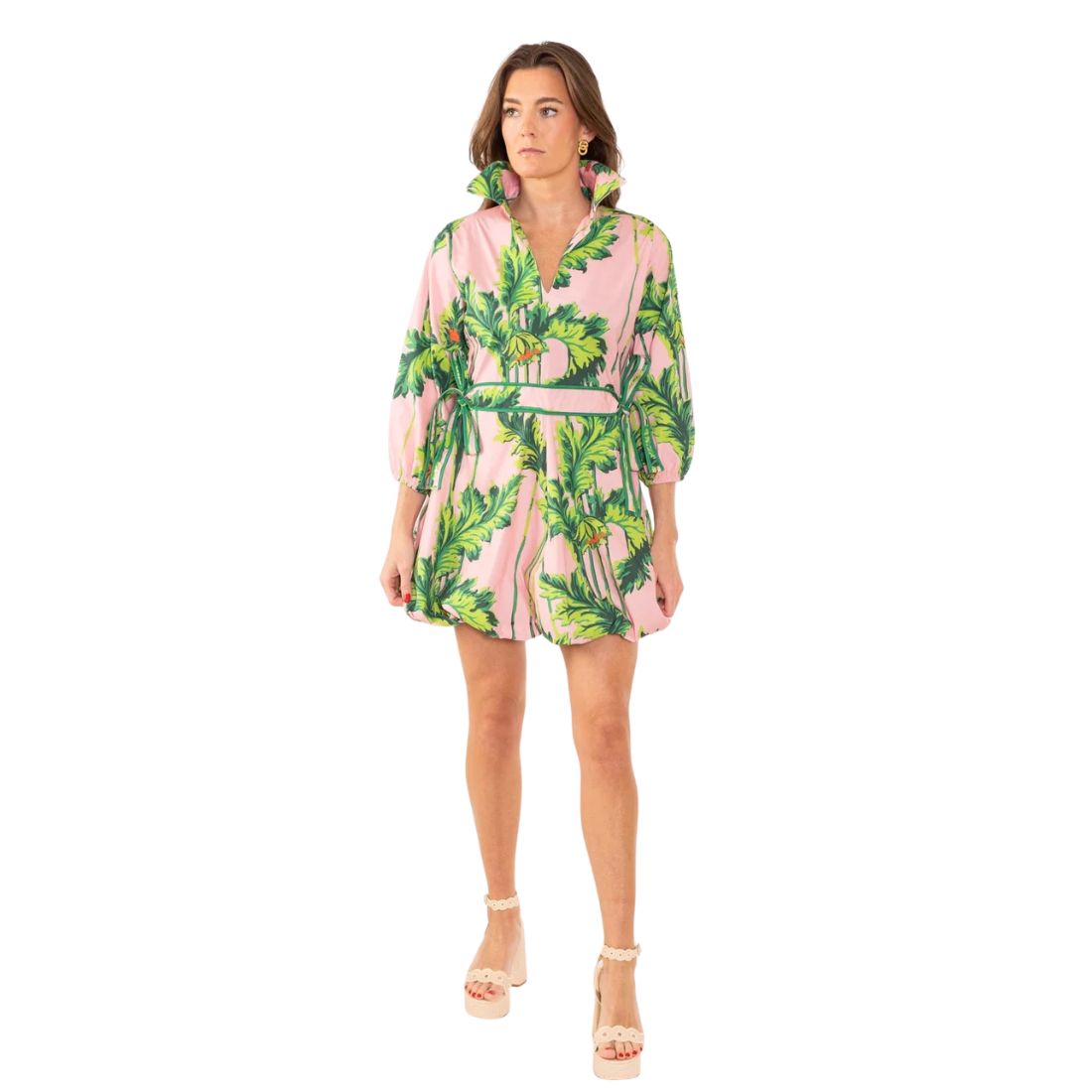 House of MBR Birdie Bubble Dress Pink Regency