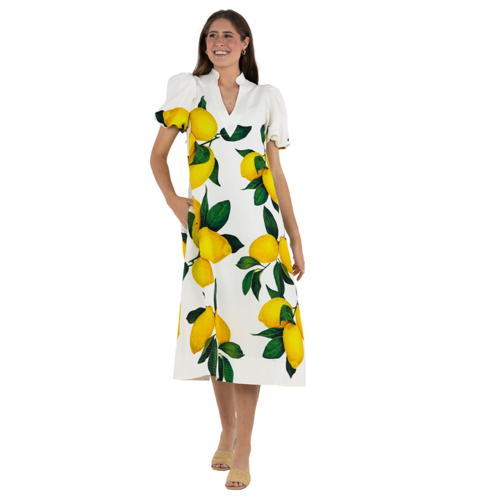Emily McCarthy Hampton Dress Limone