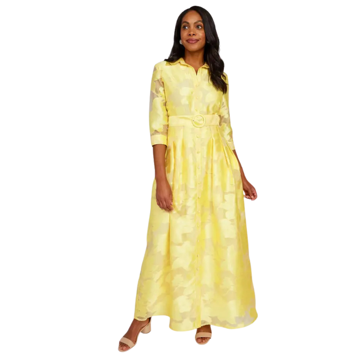 Abbey Glass Cecilia Gown Yellow Azalea