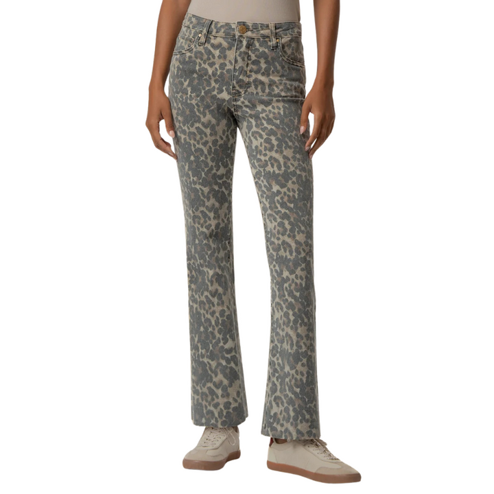 KUT Kelsey High Rise Ankle Flare Cheetah