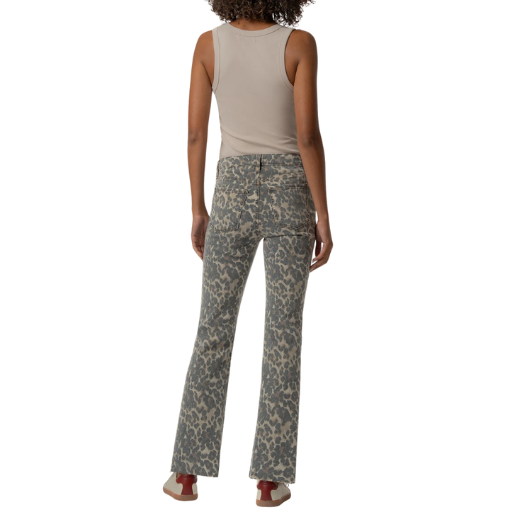 KUT Kelsey High Rise Ankle Flare Cheetah