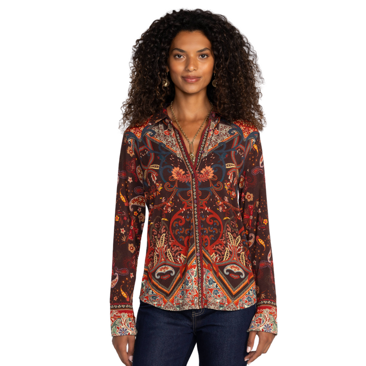 Johnny Was Janie Favorite Button Shirt Clarisa