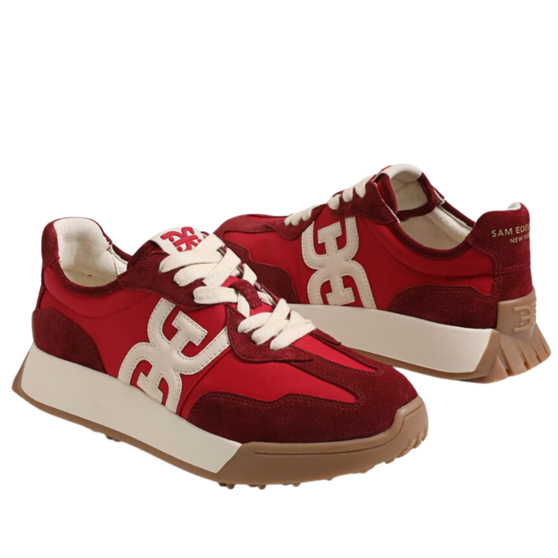 Sam Edelman Sneaker Langley Donna, Tomaia In Pelle Scamosciata, Rafia Naturale E Oro, Suola 3,8 Cm