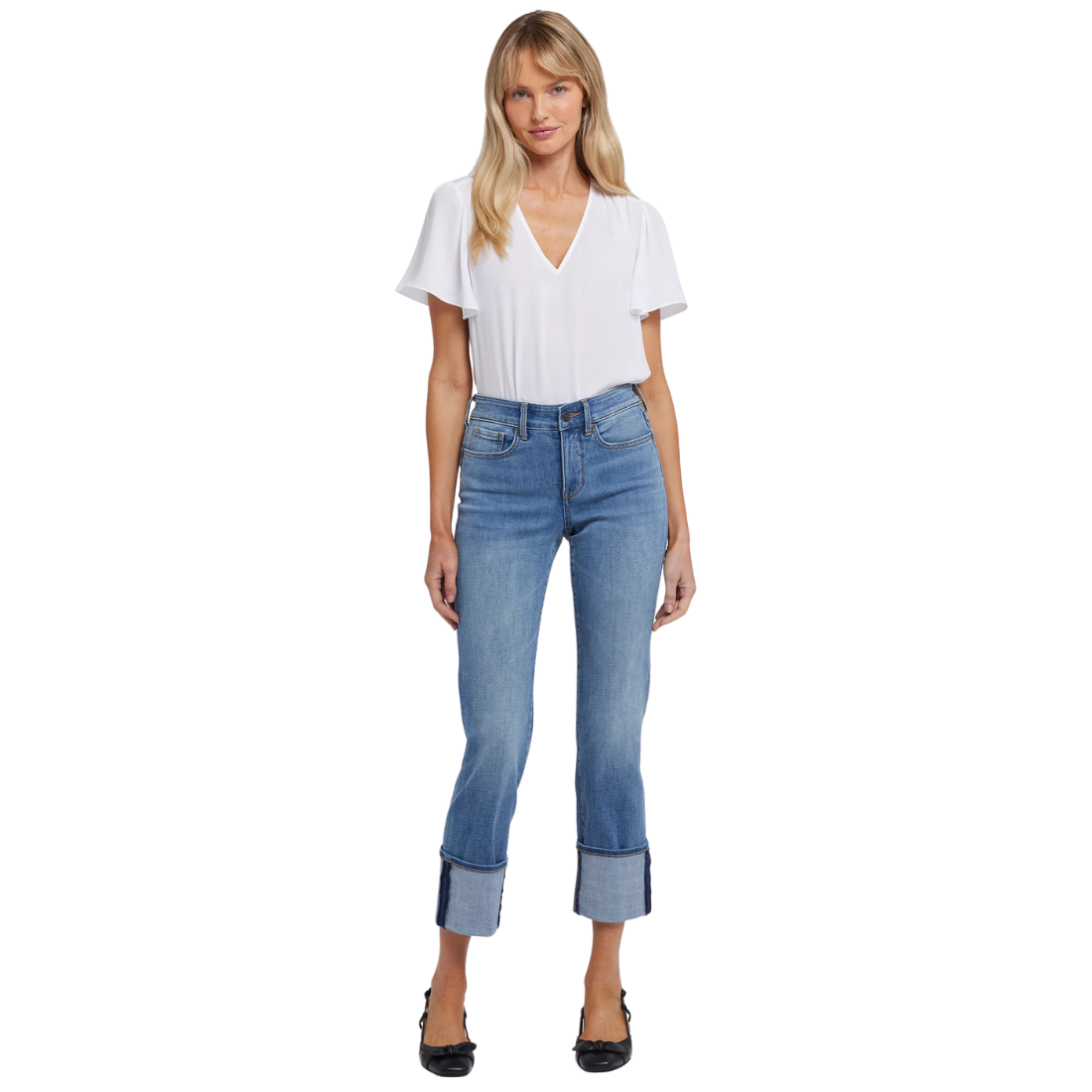 NYDJ Marilyn Straight ankle feather