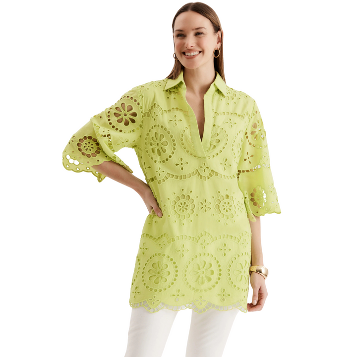 Tyler Boe Penny Eyelet Tunic