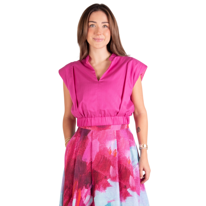 Emily McCarthy Evie Top Raspberry Rose