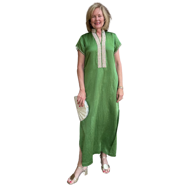 Bella Tu Pearl Cap Sleeve Caftan