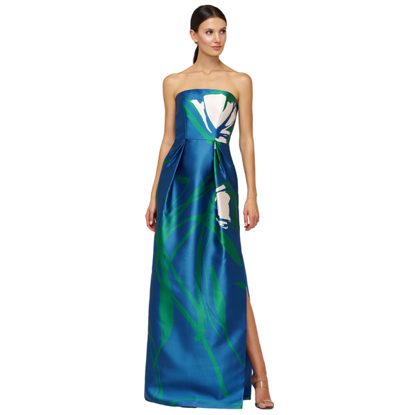 Kay Unger Marisol Strapless Column Gown