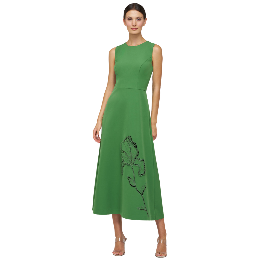 Kay Unger Blossom Tea Length Dress