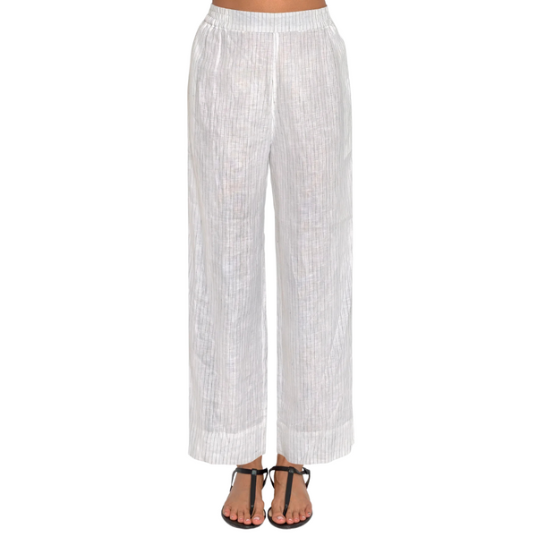 Gretchen Scott Effortless Linen Pants Stripe It