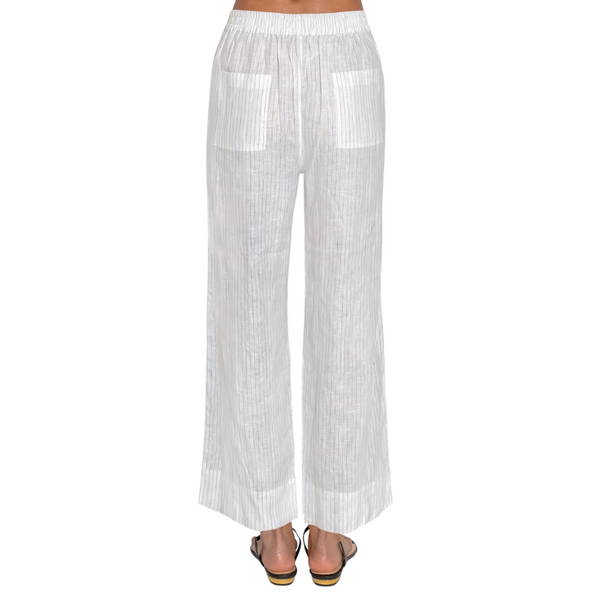 Gretchen Scott Effortless Linen Pants Stripe It