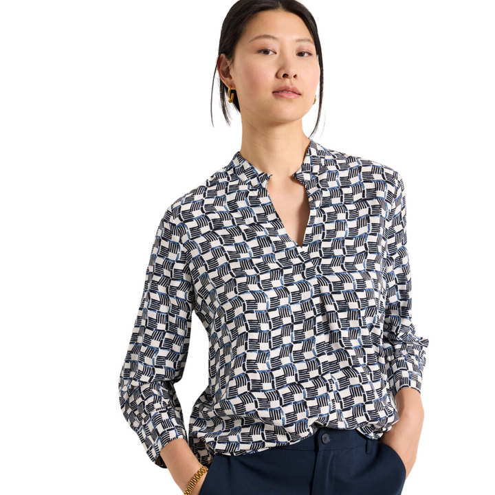 Nic + Zoe Basketweave Ecovero Top