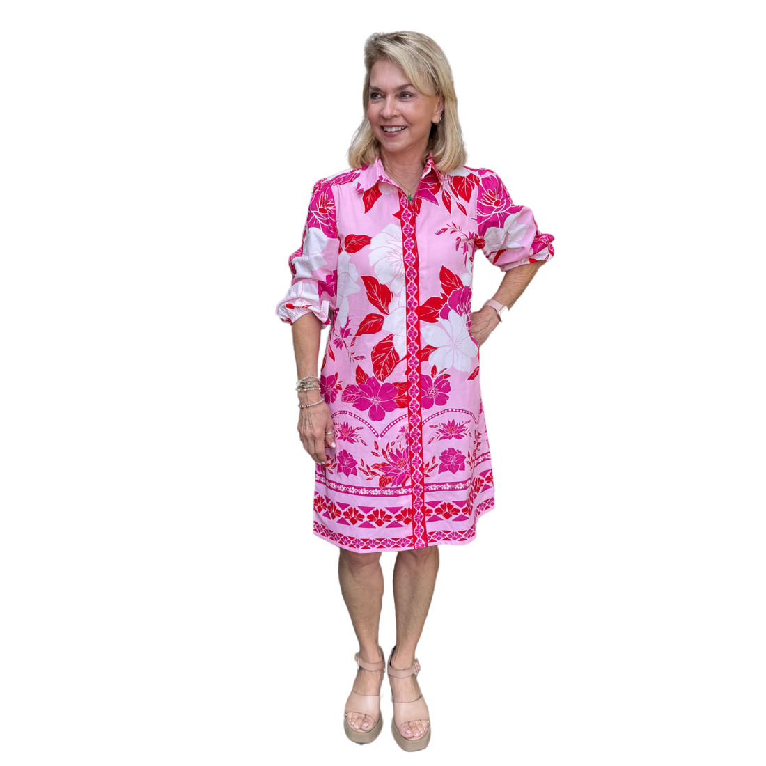 Maude Vivante Ava Dress Neon Florals