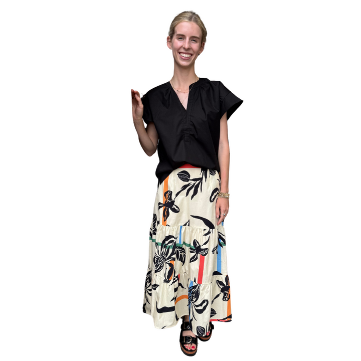 Maude Vivante Ada Skirt Striped Florals