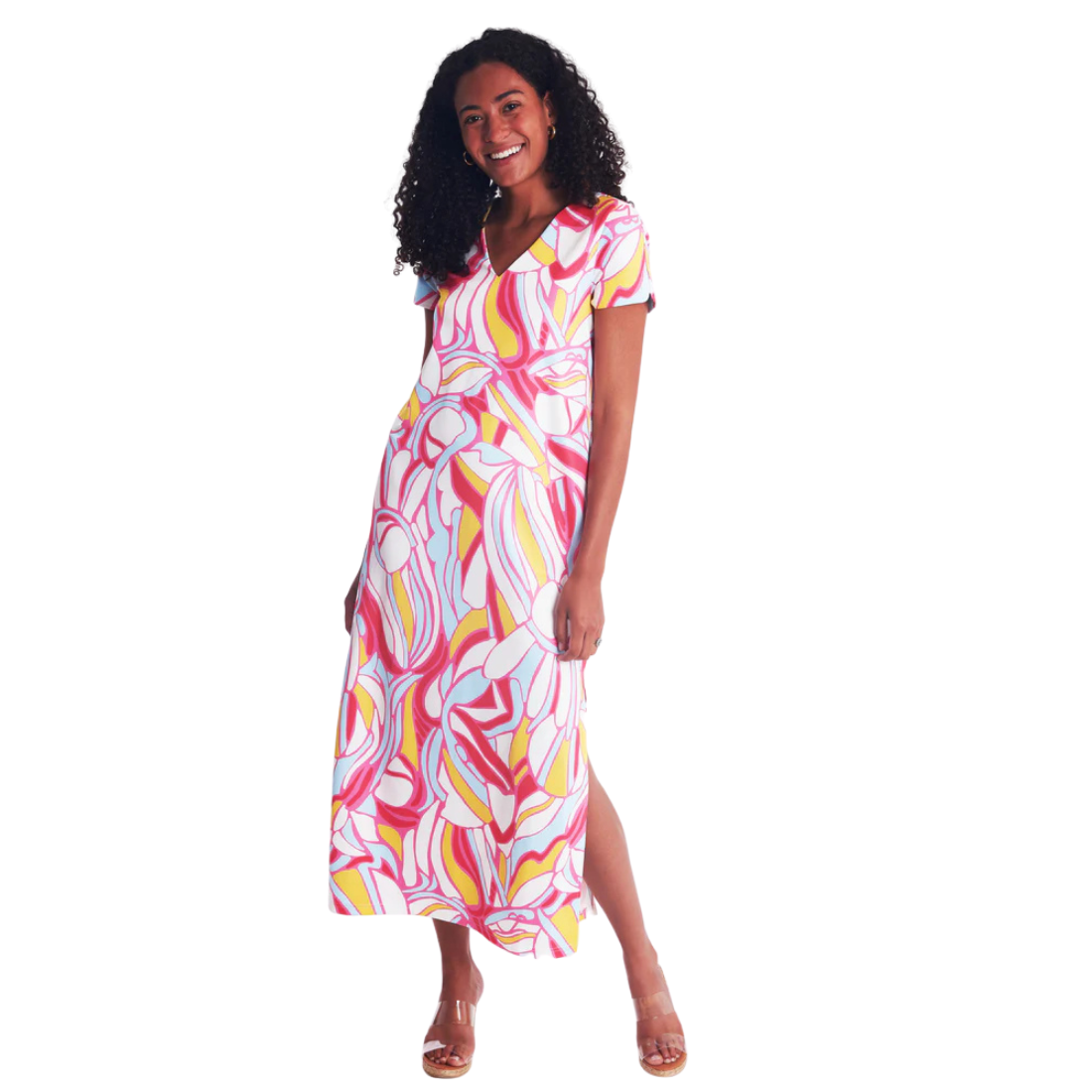 knee length dresses for ladies CK Bradley Delray Maxi Mambo Sunset L