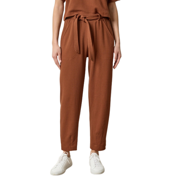 Lilla P Belted Waffle Pant