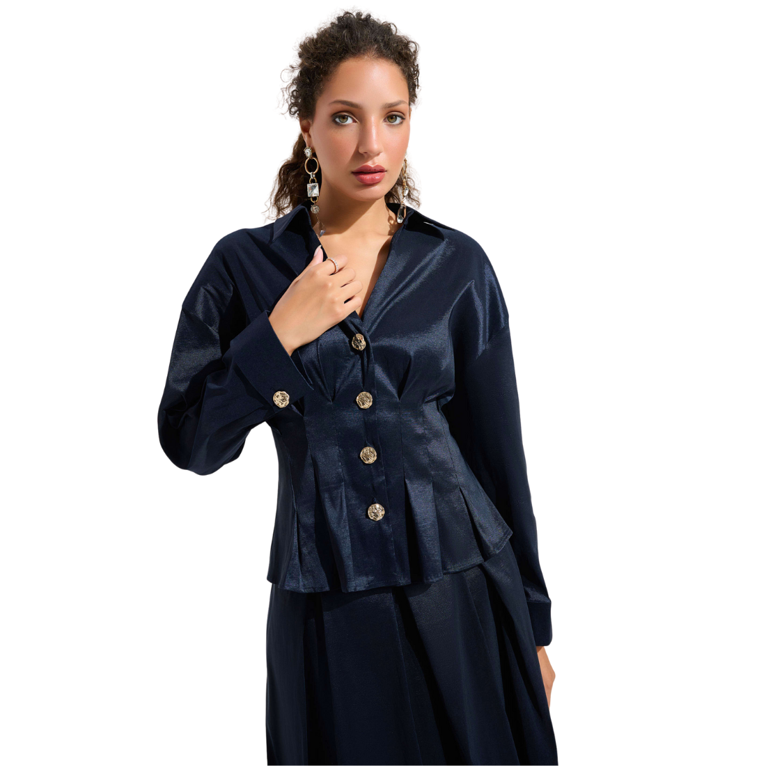 Joseph Ribkoff Taffeta Fit And Flare Blouse