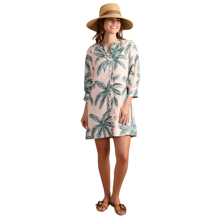 Double A Paloma Dress Coconut Palm