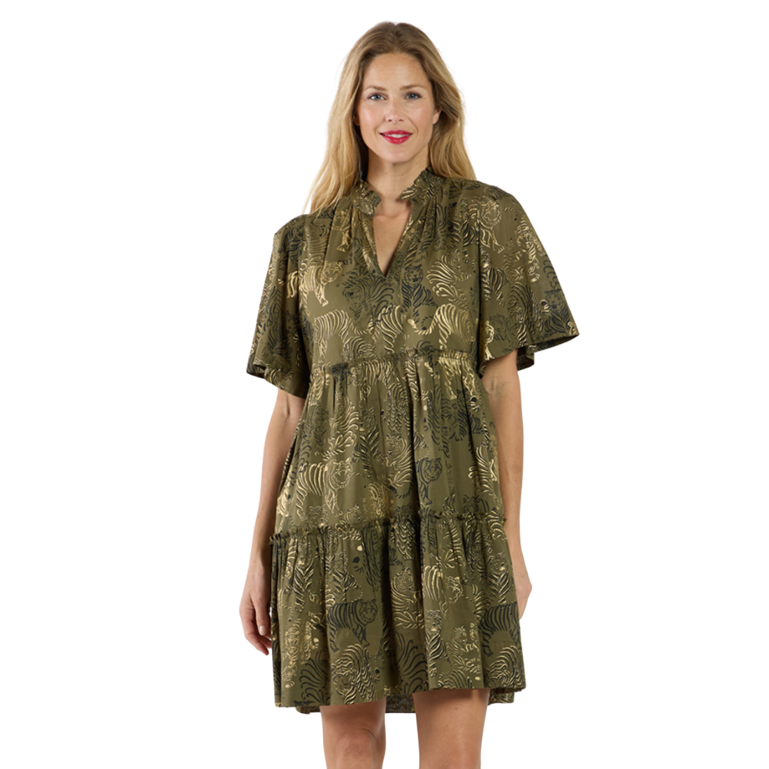 Jude Connally Shirley Dress Tiger Safari