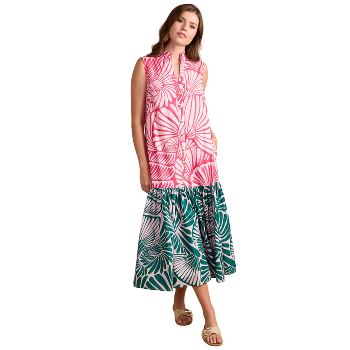 Double A Hillary Dress Flamingo Shell