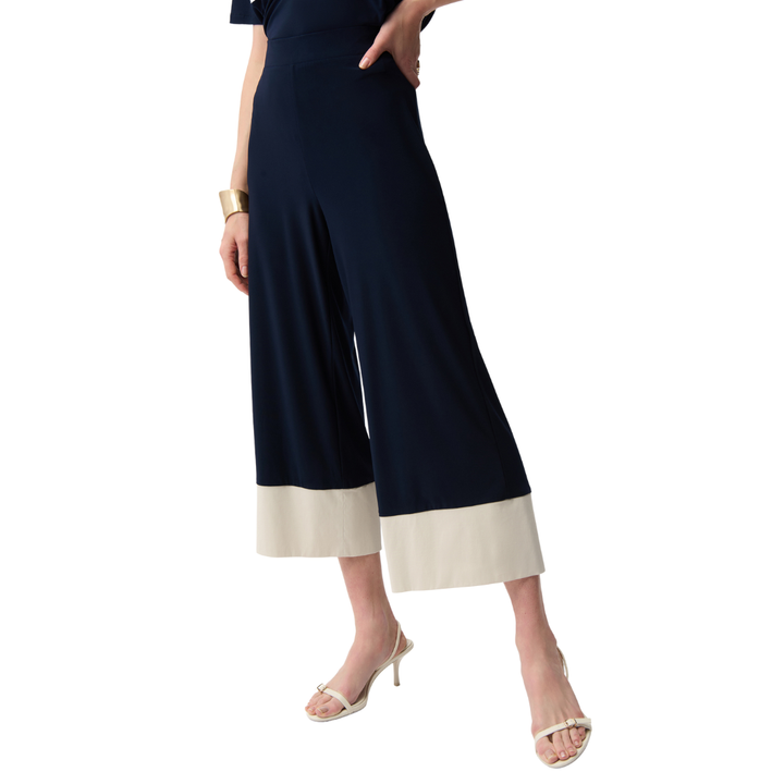 Joseph Ribkoff Color Block Culotte Pants