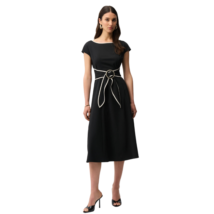 Joseph Ribkoff Color Block Fit And Flare Dress