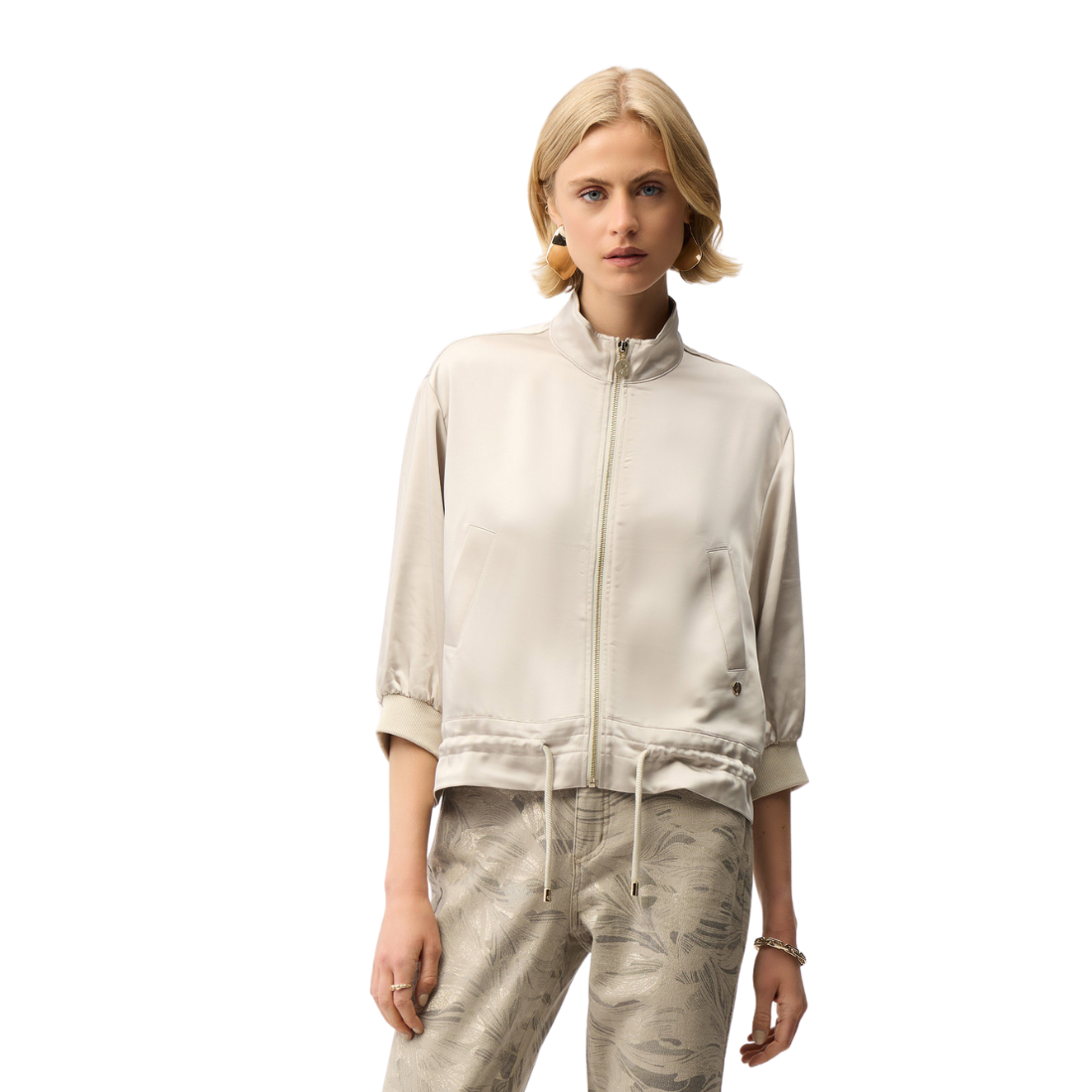 Joseph Ribkoff Satin Boxy Jacket