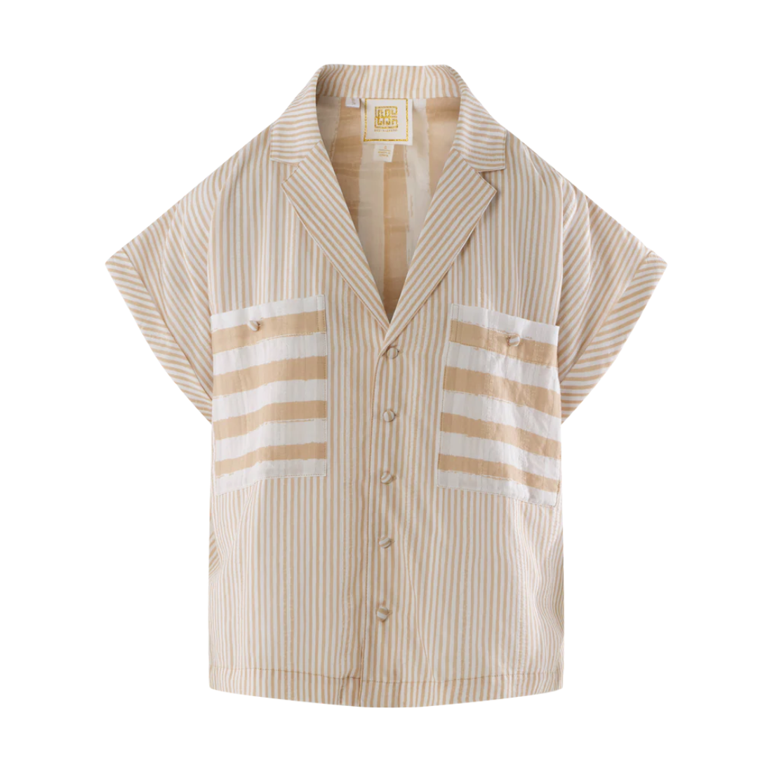 Emily McCarthy Luna Top Sand Stripe