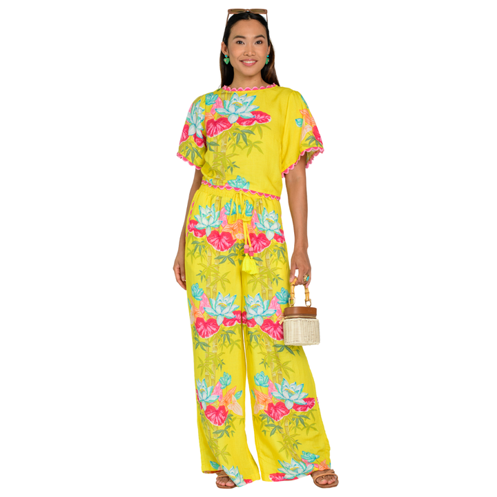 Elizabeth James Presley Pant Tropical Bamboo