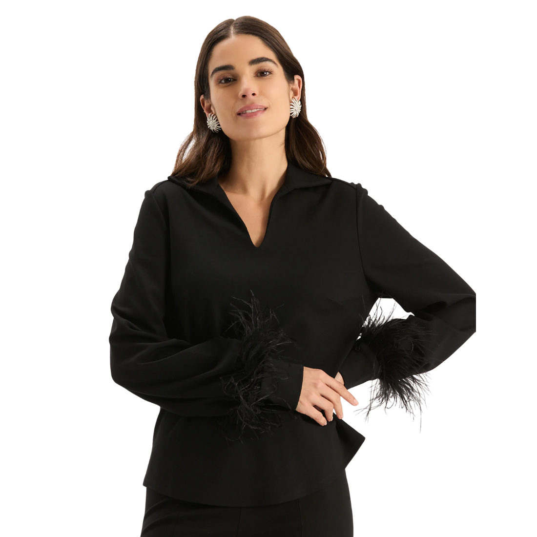 Tyler Boe Erin Ponte Feather Top