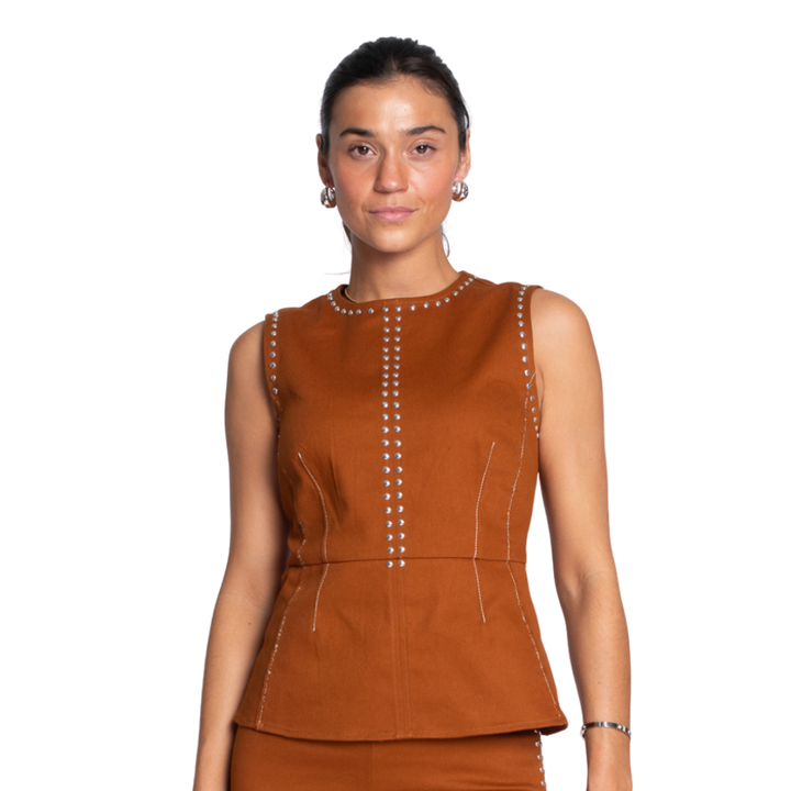 Elizabeth James Claire Top Chocolate Studs