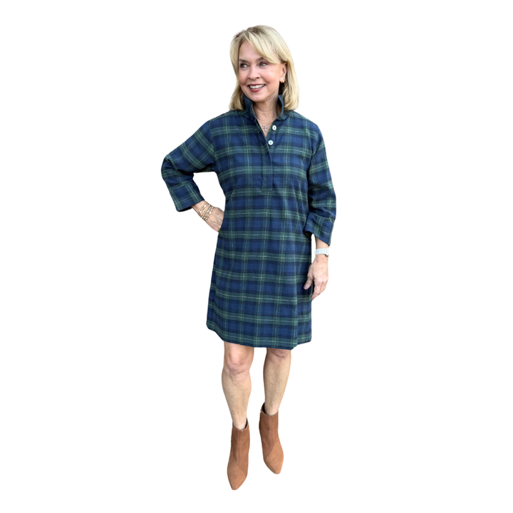 Holly Shae Arden Dress Blackwatch Plaid