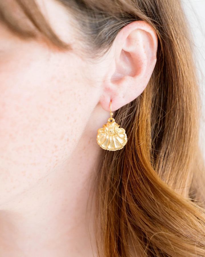 Susan Shaw Scallop Earrings