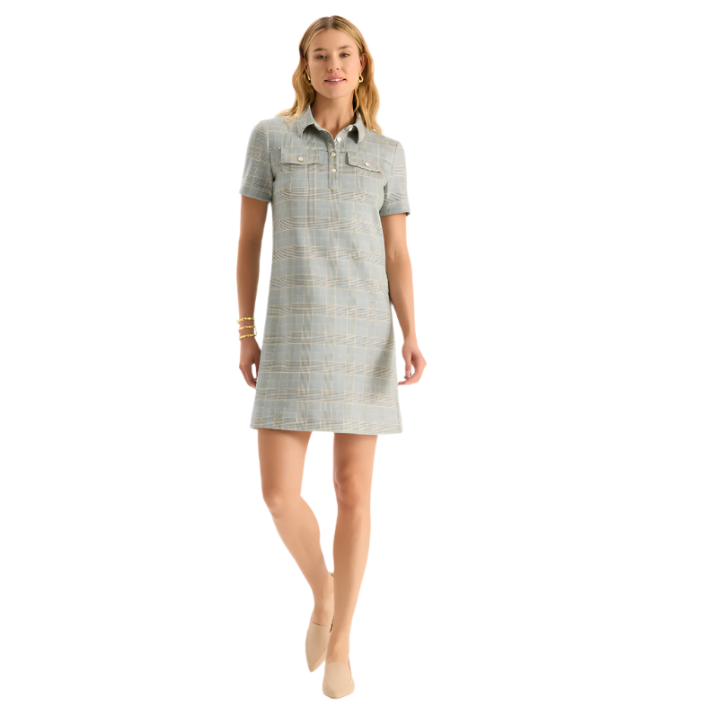 Tyler Boe Casey Knit Plaid Dress