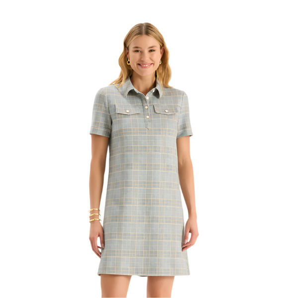 Tyler Boe Casey Knit Plaid Dress